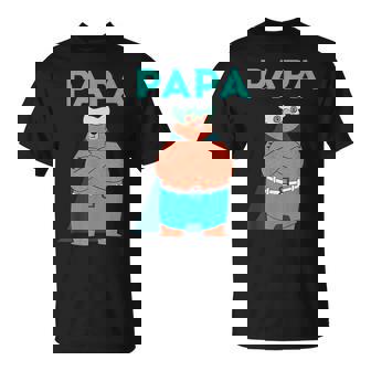 面白いパパベアシャツ I 父の日誕生日ギフト Tシャツ - Kawaiitshirt