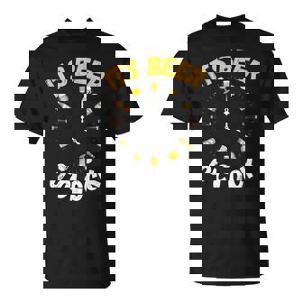 面白いビールoクロックティー。ナショナルビールデー、父の日に。 Tシャツ - Kawaiitshirt