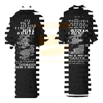 面白いフラワーホーンとアロワナのデザイン 魚族館 Tシャツ - Kawaiitshirt