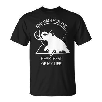 面白いマムート石器時代の氷河期デザイン 先史時代のデザイン Tシャツ - Kawaiitshirt