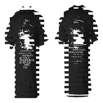 面白いマムート石器時代の氷河期デザイン 先史時代のデザイン 長袖tシャツ Tシャツ - Kawaiitshirt