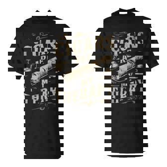 面白いユーモア葉巻は私のセラピー愛好家のお父さんです Tシャツ - Kawaiitshirt