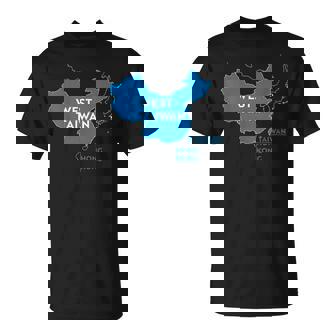 面白い中国地図西台湾 Tシャツ - Kawaiitshirt