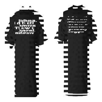 面白い写真や写真家、女の子、男の子、男性、女性。 Tシャツ - Kawaiitshirt