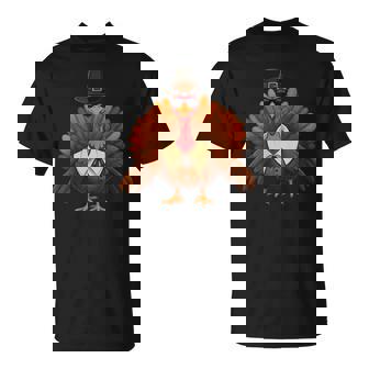 面白い感謝祭の七面鳥とサングラス皮肉なディナー Tシャツ - Kawaiitshirt