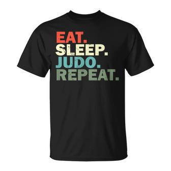面白い柔道家が寝る柔道を食べる Tシャツ - Kawaiitshirt