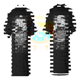 面白い猫のグラフィックプレイの猫ポーカープレイヤーは深刻なポーカーをプレイします Tシャツ - Kawaiitshirt