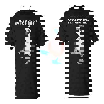 面白い鳥の贈り物女性男性アオアシカツオドリ Tシャツ - Kawaiitshirt