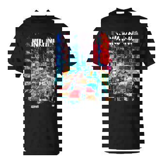 香港のお土産-夜の香港 Tシャツ - Kawaiitshirt