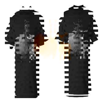 馬 鹿 面白いtシャツ バカ メンズ おもしろ 面白い 服 オリジナル おもしろグッズ ネタ 動物 ウマ シカ Tシャツ - Kawaiitshirt