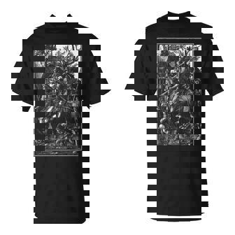 騎士、死と悪魔 1513 アルブレヒト・デューラー 銅彫刻 Tシャツ - Kawaiitshirt