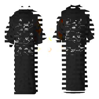 鳥モチーフガーデンバードバードソングバード おっぱい バンティングスズメ Tシャツ - Kawaiitshirt