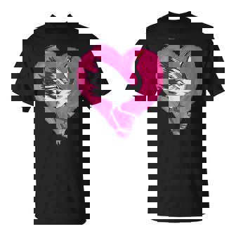 鶴 ハートデザインラブ 鶴 恋人 鶴 Tシャツ - Kawaiitshirt