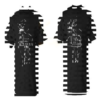 鹿 アート 図工 家 動物 イラスト グラフィック 鹿 Tシャツ - Kawaiitshirt