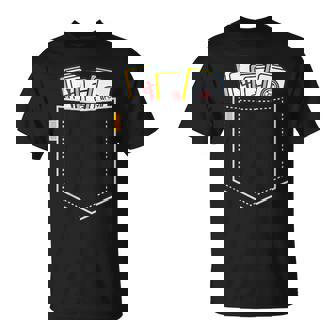 麻雀 牌 ワンポイント ポケット 柄ポケット デザイン かわいい おもしろ 可愛い 麻雀好プレゼント Tシャツ - Kawaiitshirt