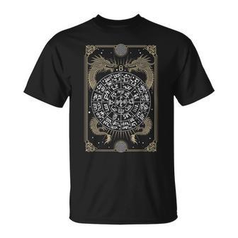 龍体文字フトマニ図タロット 幸運 Tシャツ - Kawaiitshirt