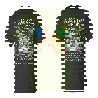 Christmas In July Palm Tree Beach Summer Hawaii Santa Mens T-Shirt - Thegiftio UK