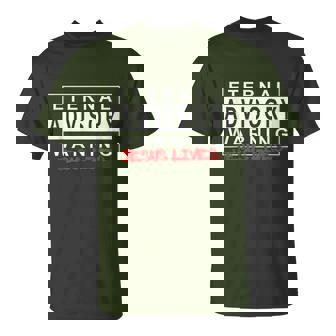 Eternal Advisory Warning Jesus Lives Cool Christmas Tシャツ - Kawaiitshirt