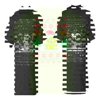 Frog Wearinganta Hat Christmas Lights Xmas Frog Tシャツ - Kawaiitshirt