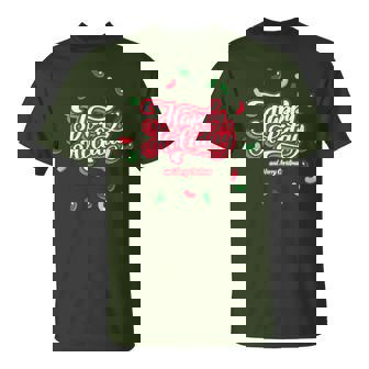 Happy Holiday And Merry Christmas Quote Festive Greetings Tシャツ - Kawaiitshirt
