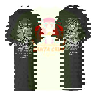 Santa Cruz カリフォルニア ヴィンテージ スケルトン サーファー サンタクルーズ Tシャツ - Kawaiitshirt