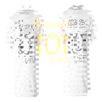 101歳の101歳の誕生日パーティの女王に祝福 長袖tシャツ Tシャツ - Kawaiitshirt