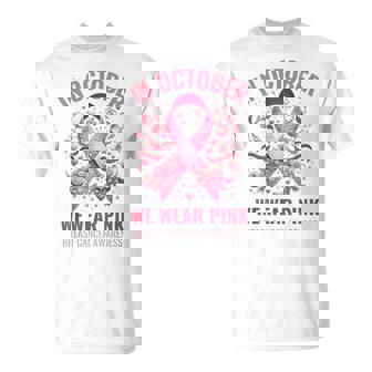 10月にはピンクリボンデザインの乳がんウォークを着用 Tシャツ - Kawaiitshirt