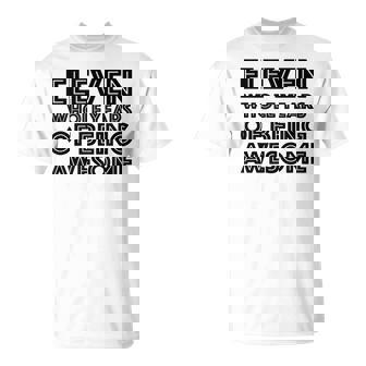 11歳の誕生日シャツギフト年齢11歳男の子女の子 Tシャツ - Kawaiitshirt