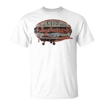 172Kyhawk ヴィンテージ レトロ 飛行機 フライングパイロット Tシャツ - Kawaiitshirt