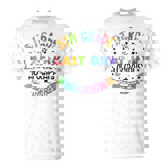 2025 Last Day Of School Autograph 5Th Grade Graduation Party T-Shirt - Thegiftio UK