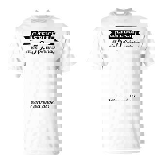 50Th Birthday 50 Years Guest Book Guest List Party T-Shirt - Seseable