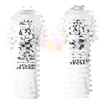 70Th Birthday Made In 1955 70 Years Of Being Awesome Womens T-Shirt - Thegiftio UK