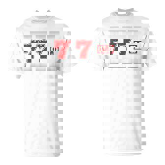 77 歳 喜寿 77歳 77才 お祝い 男性 女性 喜寿祝い 父 母 きじゅ 誕生日 スロット パチスロ Tシャツ - Kawaiitshirt