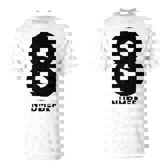 8 数字 Tシャツ - Kawaiitshirt