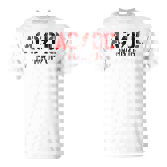 AcDcロックミュージックバンドpwrupフォトロゴ。 Tシャツ - Kawaiitshirt