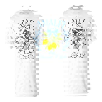 Amalfi Coast Social Club Italy Lemon Retro Summer Vacation T-Shirt - Thegiftio