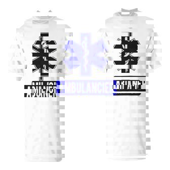 Ambulancierêtement Ambulance Urgence Transport Médical T-Shirt - Cadeauxyz