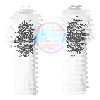 American Land Of The Free Because Of The Brave Usa Flag T-Shirt - Thegiftio UK