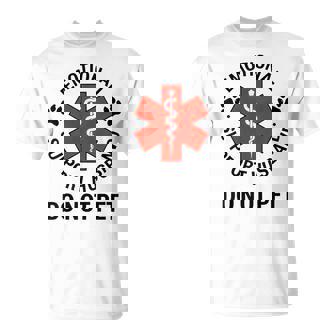 Apoyo Emocional Marido No Acariciar Camiseta unisex - Regaloses