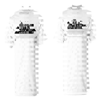 Atlanta Ga スカイライン 摩天楼 シティシルエット Tシャツ - Kawaiitshirt