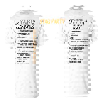 Bachelors Party Checklisttag Do Party Camiseta unisex - Regaloses