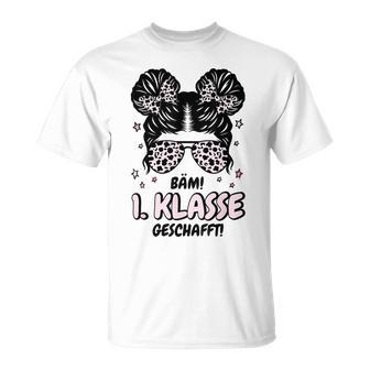 Bäm 1 Klasse Geschafft 2025 Abschluss 1 Klasse T-Shirt - Geschenkecke