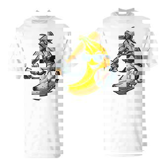 Banana Playing Baseball Fruit Lover Baseball Sports Player T-Shirt - Thegiftio