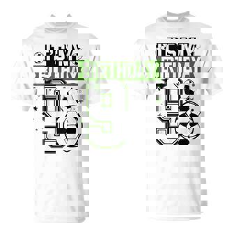 Birthday Boy 9 Soccer Its My 9Th Birthday Boys Soccer T-Shirt - Thegiftio