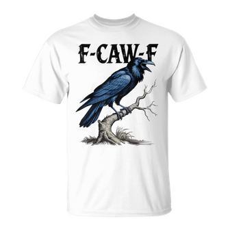 Black Crow F-Caw-F Black Bird T-Shirt - Thegiftio UK