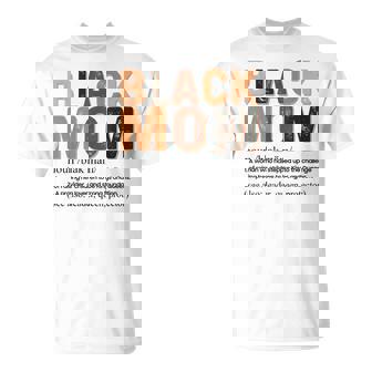 Black Mom Definition Afro African American Mom Mother's Day T-Shirt | Mazezy