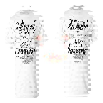 Blessed To Be Called Grandma Floral Cute T-Shirt - Thegiftio