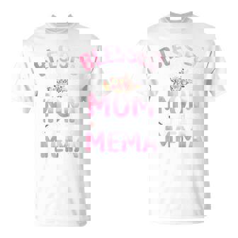 Blessed To Be Called Mom And Mema Mother's Day Grandma T-Shirt - Monsterry
