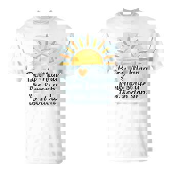 Boy Mama From Son Up To Son Down Mother's Day Sun Watercolor T-Shirt - Monsterry