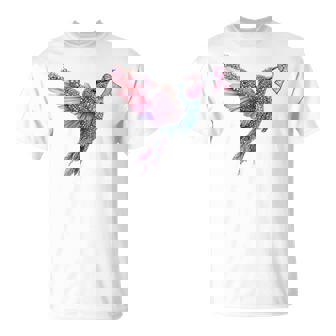 Breast Cancer Jeweled Hummingbird In October We Wear Pink T-Shirt | Mazezy